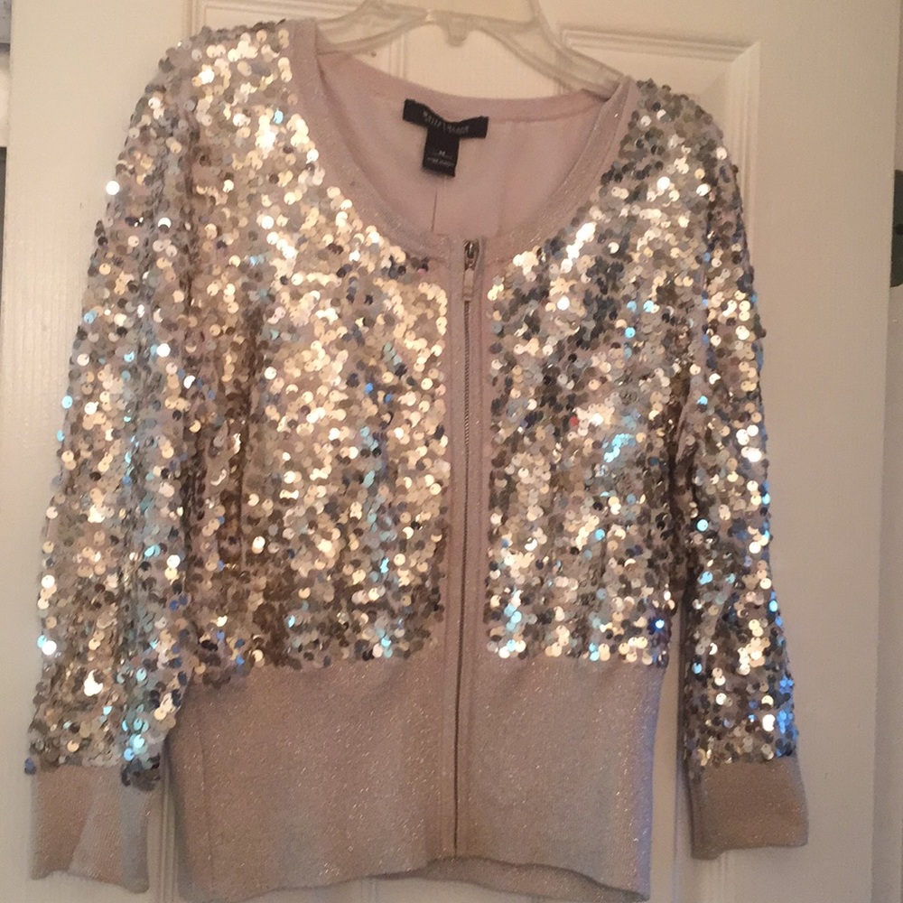 White House Black Market Sequin Jacket